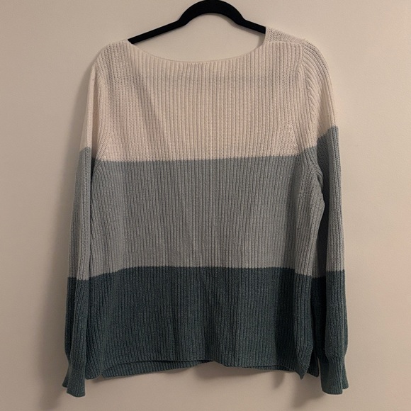 Reitmans Colorblock V-Neck Sweater size XL - Picture 5 of 6